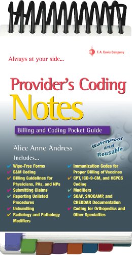 Provider's coding notes : billiing and coding pocket guide