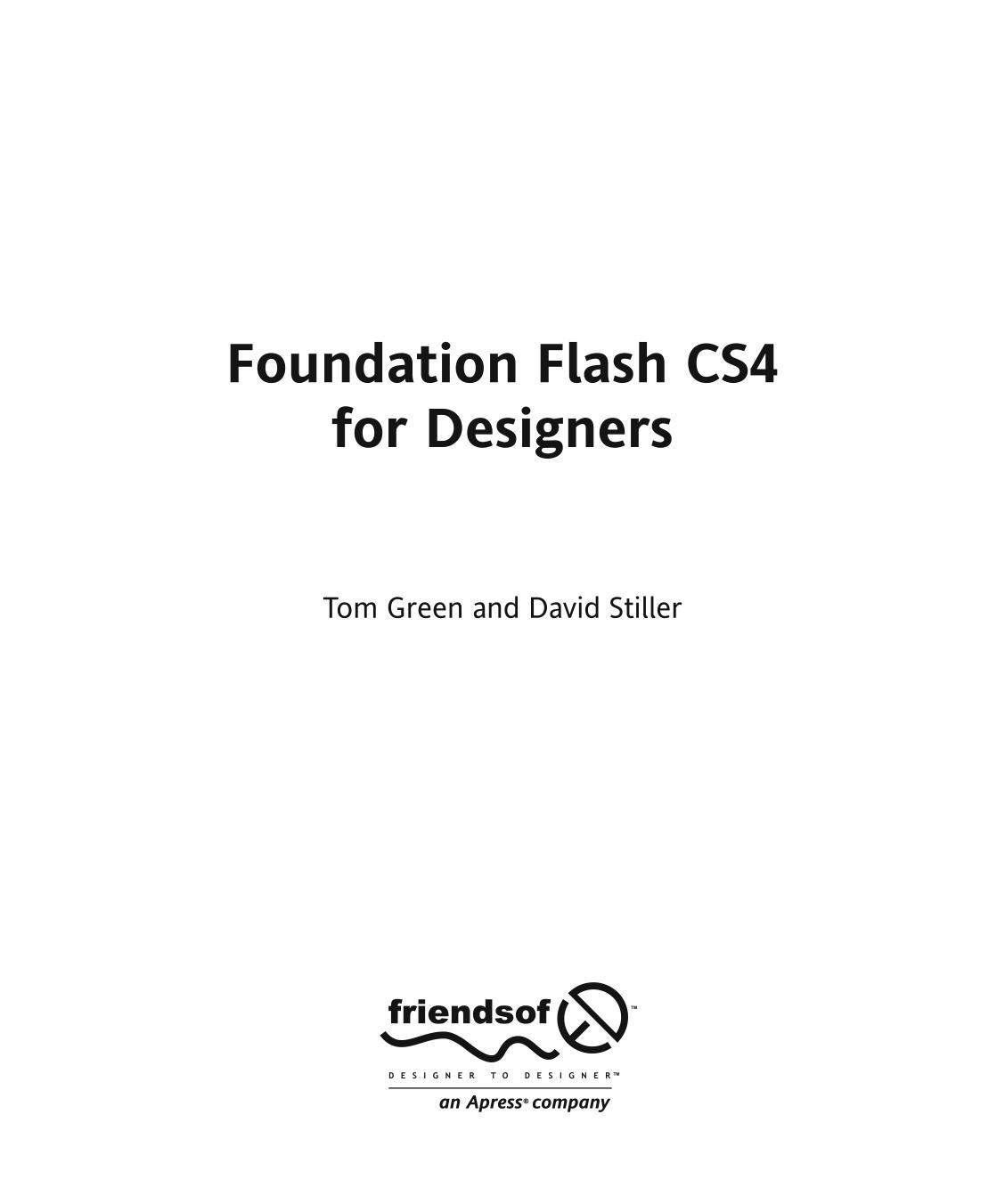 Foundation Flash Cs4 for Designers