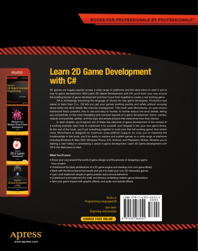 Learn 2D Game Development with C#