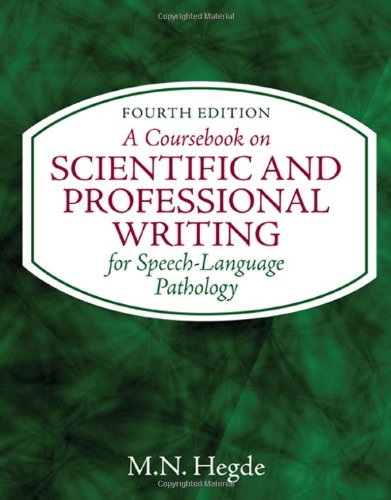 A Coursebook on Scientific and Professional Writing for Speech-Language Pathology