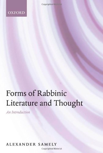 Forms of rabbinic literature and thought : an introduction