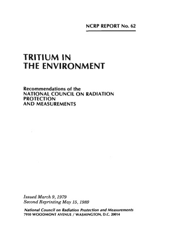Tritium in the Environment