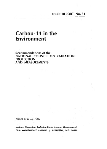 Carbon-14 in the Environment