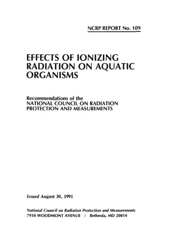 Effects of Ionizing Radiation on Aquatic Organisms