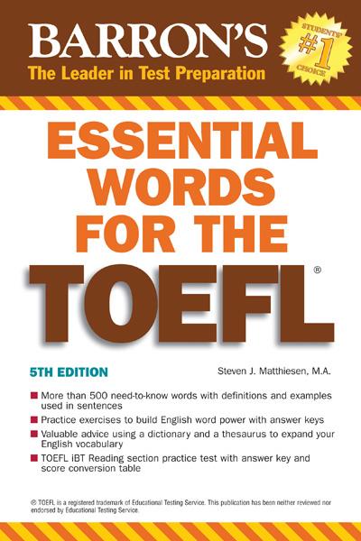 Essential Words for the TOEFL