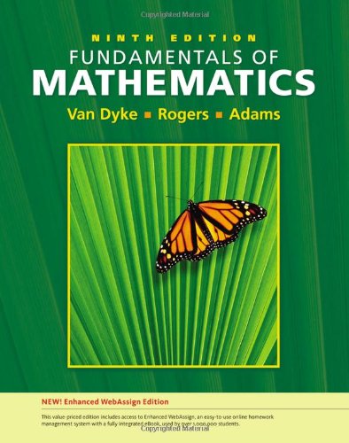 Fundamentals Of Mathematics, Enhanced Edition (With Enhanced Web Assing 1 Semester Printed Access Card)