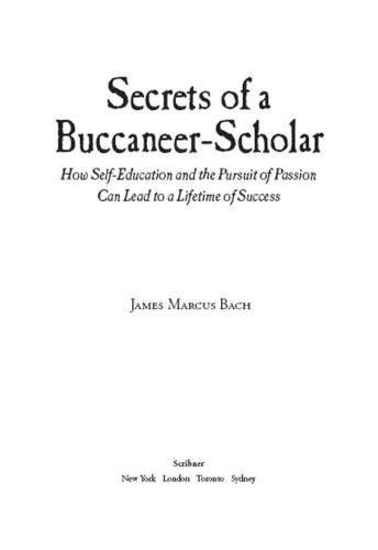 Secrets of a Buccaneer-Scholar