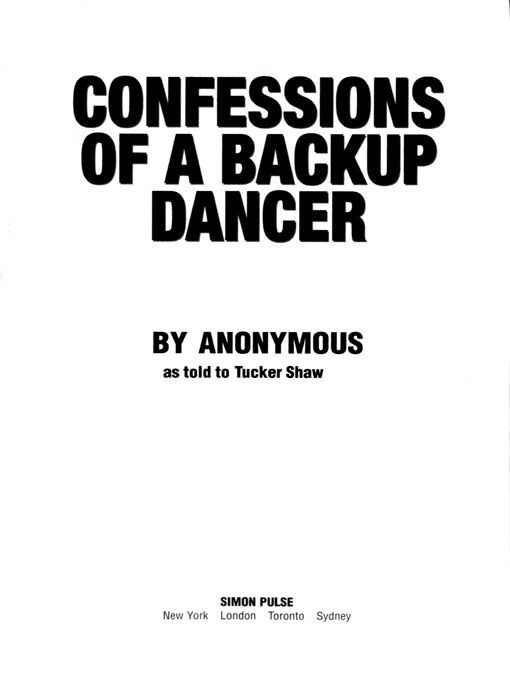 Confessions of a Backup Dancer