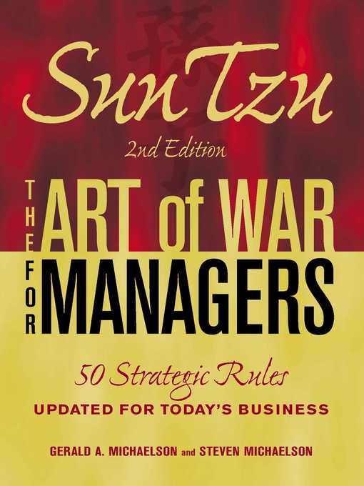 Sun Tzu--The Art of War for Managers