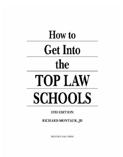 How to Get Into the Top Law Schools