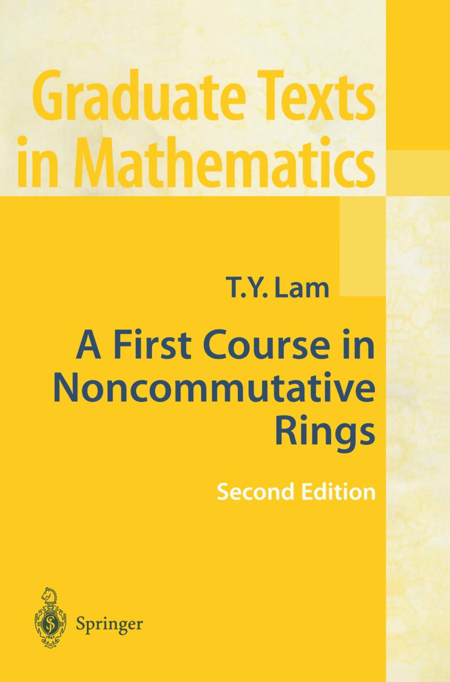 A first course in noncommutative rings