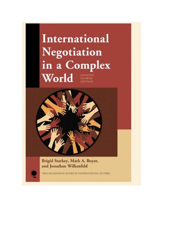 International Negotiation in a Complex World, Updated Fourth Edition