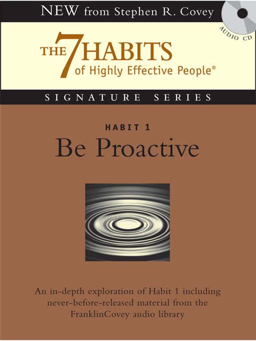 Habit 1 Be Proactive