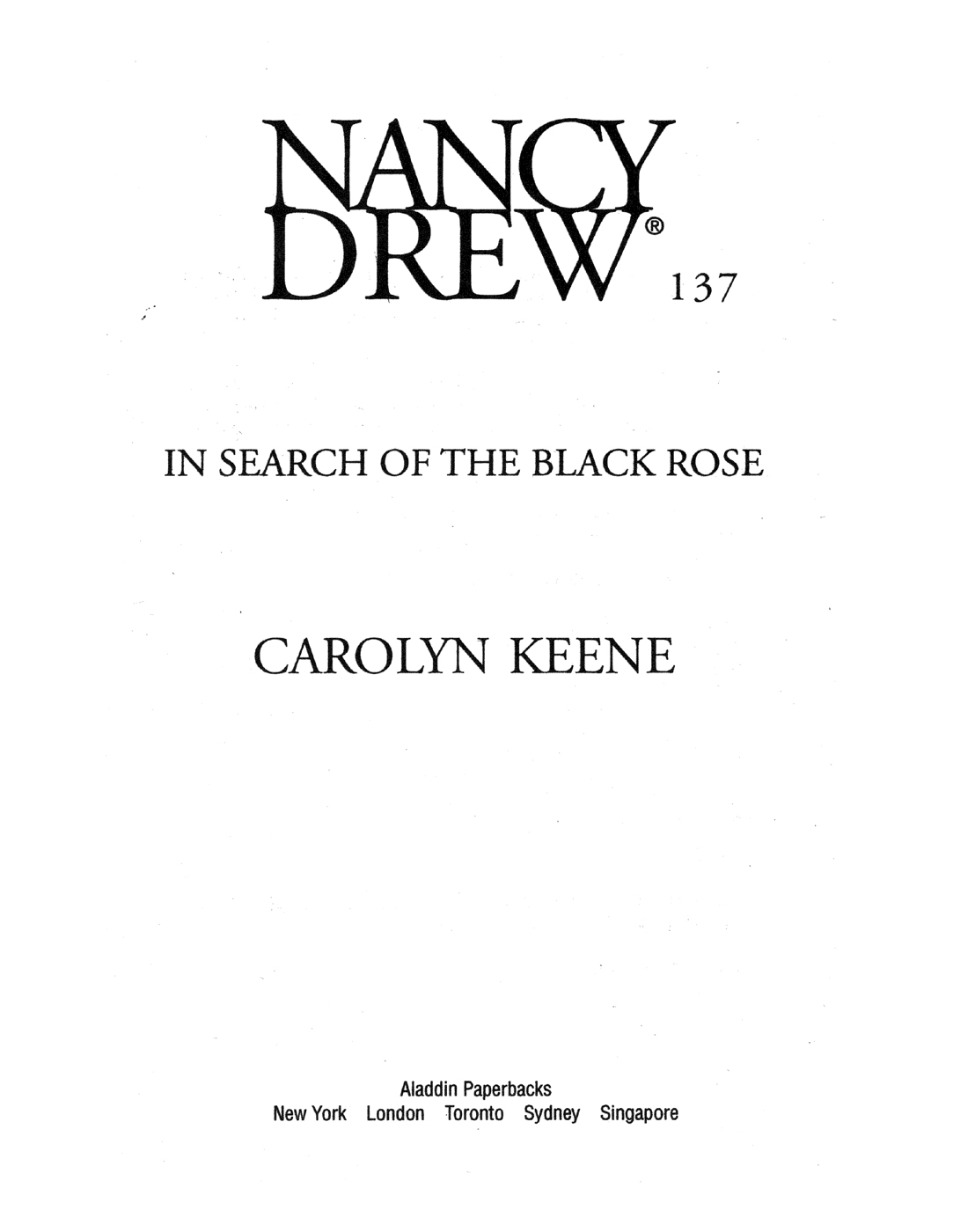 In Search of the Black Rose