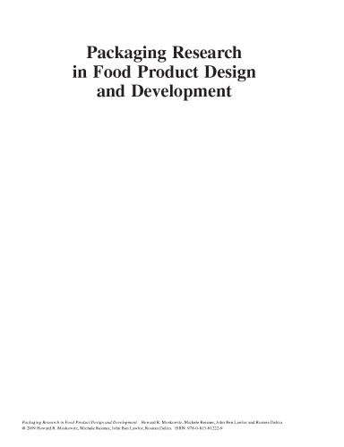 Packaging research in food product design and development