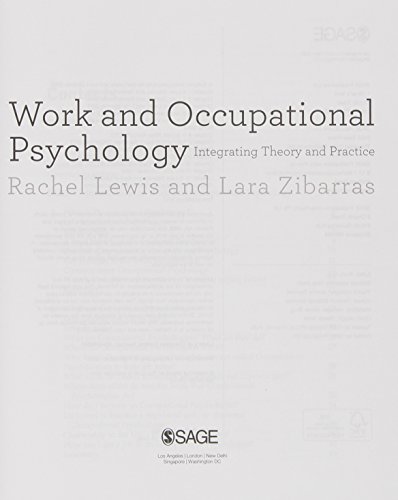 Work and Occupational Psychology