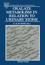 Oxalate metabolism in relation to urinary stone