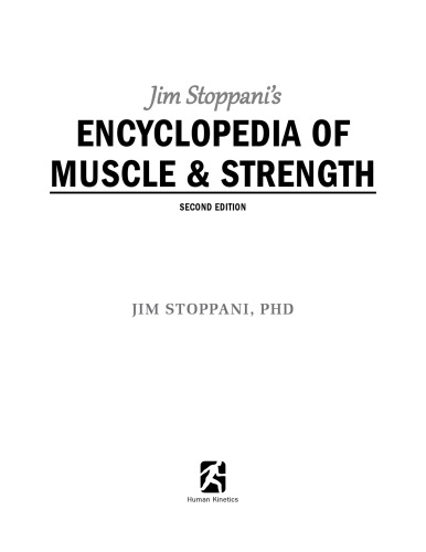 Jim Stoppani's Encyclopedia of Muscle &amp; Strength