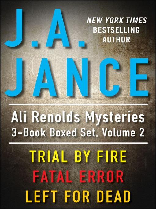 J. A. Jance's Ali Reynolds Mysteries 3-Book Boxed Set, Volume 2
