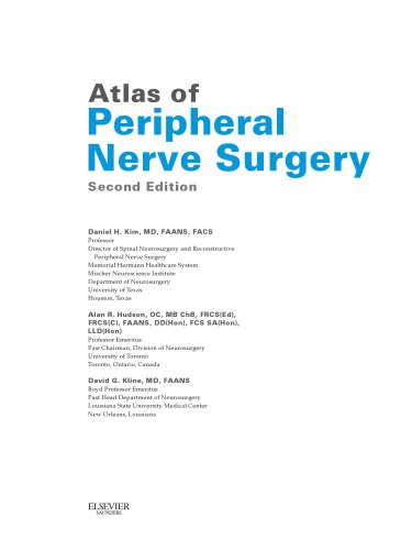 Atlas of Peripheral Nerve Surgery E-Book