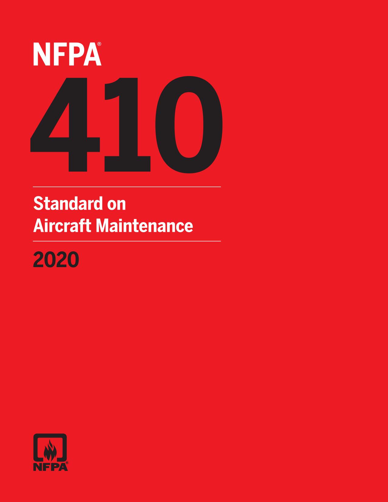 NFPA 410 2020 : Standard on Aircraft Maintenance