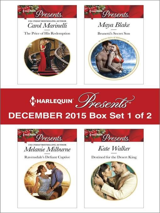 Harlequin Presents December 2015, Box Set 1 of 2