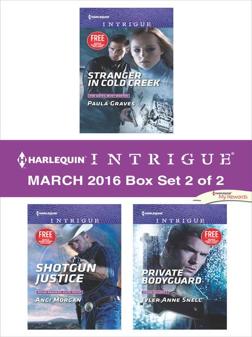 Harlequin Intrigue March 2016, Box Set 2 of 2