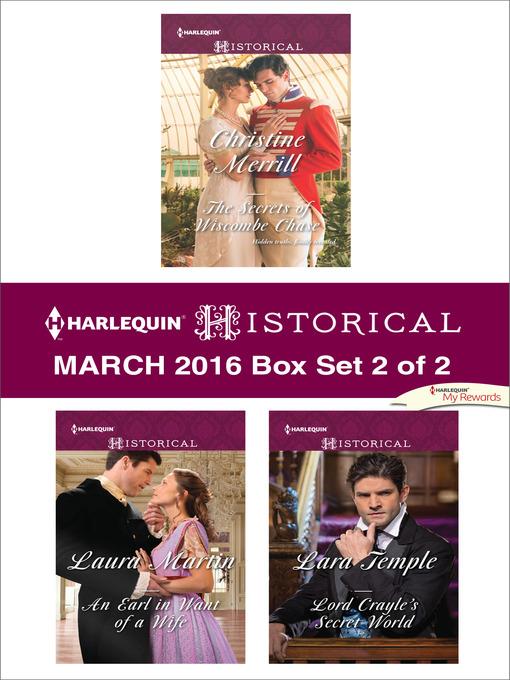 Harlequin Historical March 2016--Box Set 2 of 2