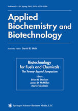 Twenty-Second Symposium on Biotechnology for Fuels and Chemicals.