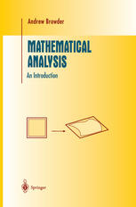 Mathematical Analysis : an Introduction.