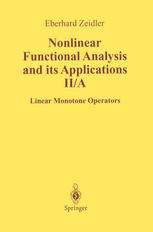 Nonlinear functional analysis and its applications 2,A, Linear monotone operators