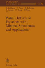 Partial Differential Equations with Minimal Smoothness and Applications.