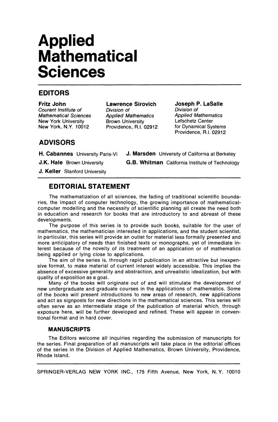 Sturmian Theory for Ordinary Differential Equations.