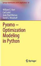 Pyomo Optimization Modeling in Python