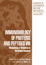 Immunobiology of Proteins and Peptides VIII : Manipulation or Modulation of the Immune Response.