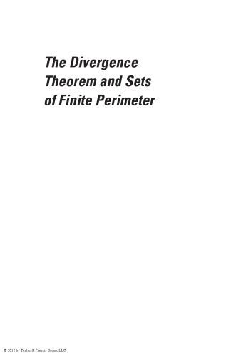 The Divergence Theorem and Sets of Finite Perimeter