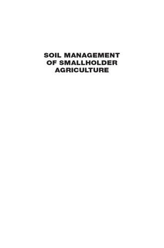 Soil management of smallholder agriculture