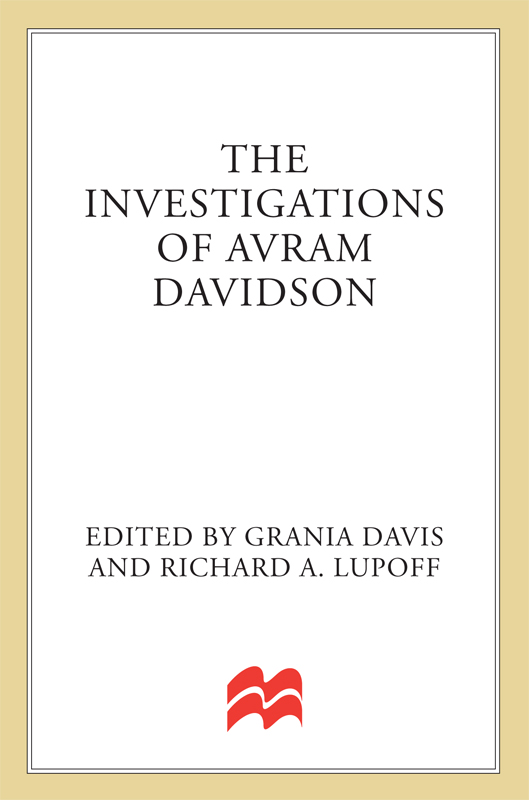 The Investigations of Avram Davidson