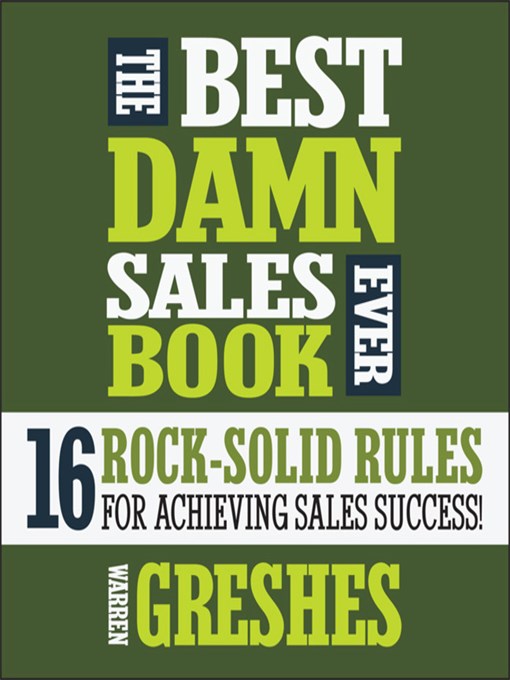 The Best Damn Sales Book Ever