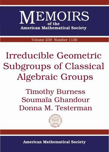 Irreducible Geometric Subgroups of Classical Algebraic Groups