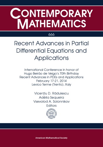 Recent Advances in Partial Differential Equations and Applications