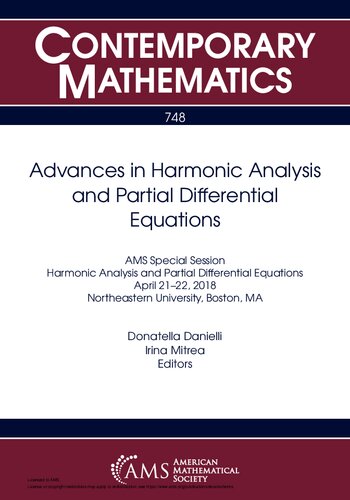 Advances in Harmonic Analysis and Partial Differential Equations