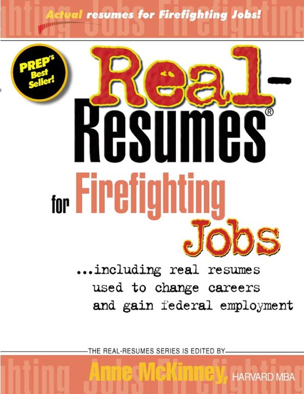 Real Resumes for Firefighting Jobs