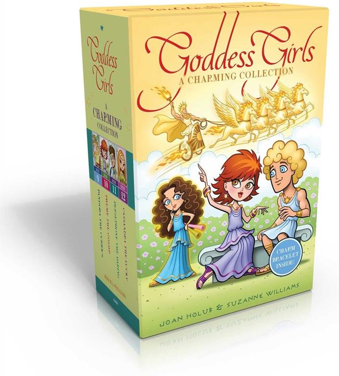 The Goddess Girls Charming Collection Books 9-12 (Charm Bracelet Included!): Pandora the Curious; Pheme the Gossip; Persephone the Daring; Cassandra the Lucky