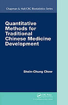 Quantitative methods for traditional Chinese medicine development