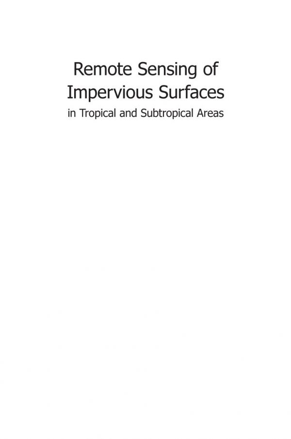 Remote Sensing of Impervious Surfaces in Tropical and Subtropical Areas