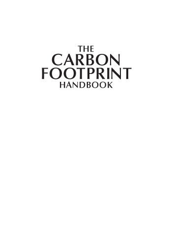 The carbon footprint handbook
