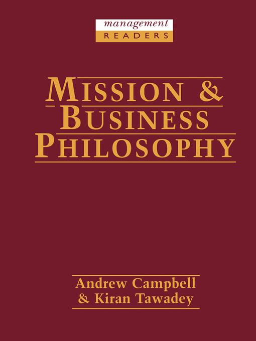 Mission and Business Philosophy