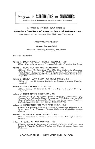 Heterogeneous combustion a selection of technical papers based mainly on the American Institute of Aeronautics and Astronautics Heterogeneous Combustion Conference held at Palm Beach, Florida, December 11-13, 1963.