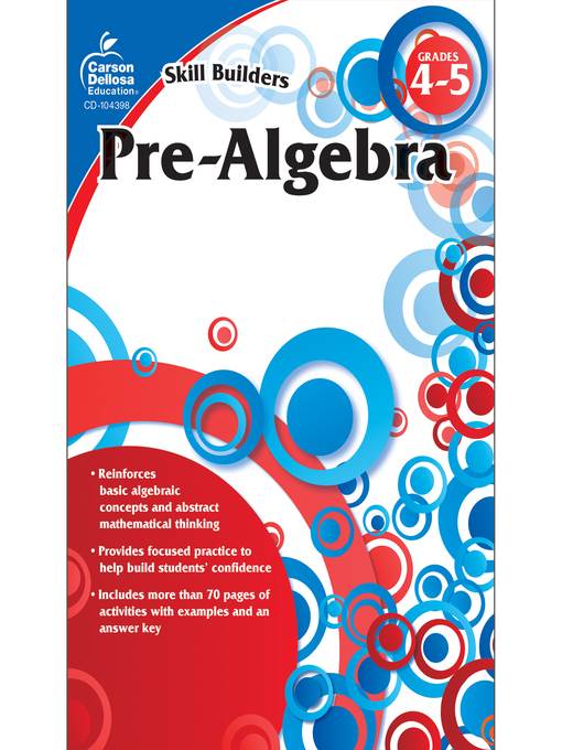 Pre-Algebra, Grades 4--5